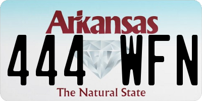 AR license plate 444WFN