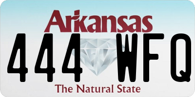 AR license plate 444WFQ