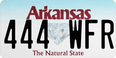 AR license plate 444WFR