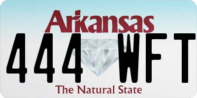 AR license plate 444WFT