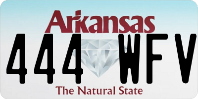 AR license plate 444WFV