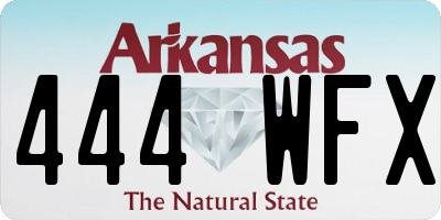 AR license plate 444WFX