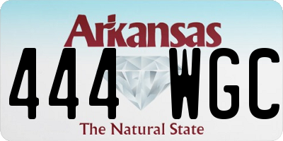 AR license plate 444WGC