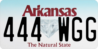 AR license plate 444WGG