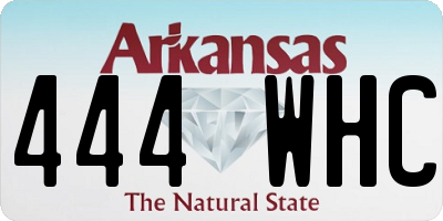 AR license plate 444WHC