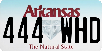 AR license plate 444WHD