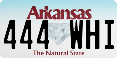 AR license plate 444WHI