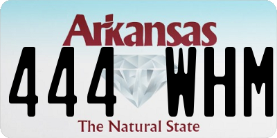 AR license plate 444WHM