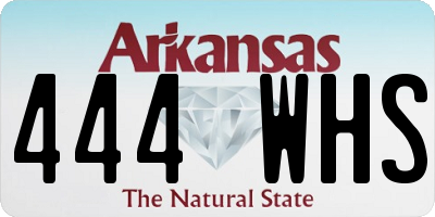 AR license plate 444WHS