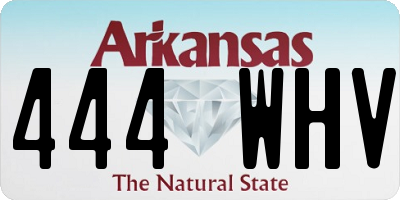 AR license plate 444WHV