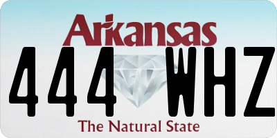 AR license plate 444WHZ