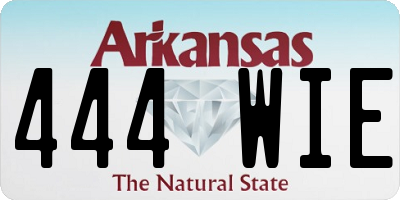 AR license plate 444WIE