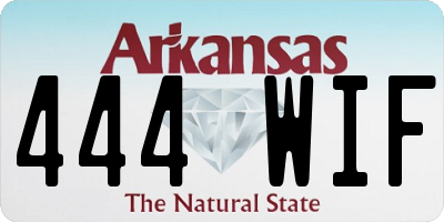 AR license plate 444WIF