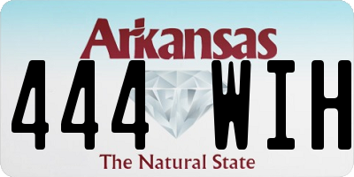 AR license plate 444WIH