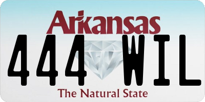 AR license plate 444WIL