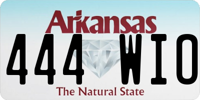 AR license plate 444WIO