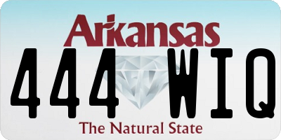 AR license plate 444WIQ