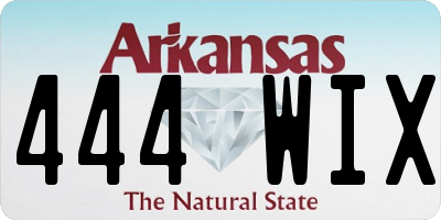 AR license plate 444WIX
