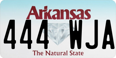 AR license plate 444WJA