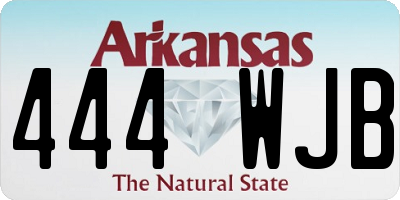 AR license plate 444WJB