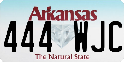 AR license plate 444WJC