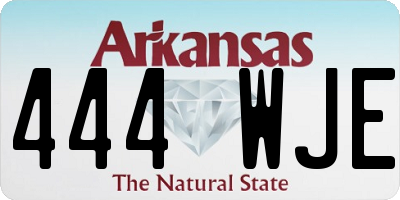 AR license plate 444WJE