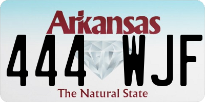 AR license plate 444WJF