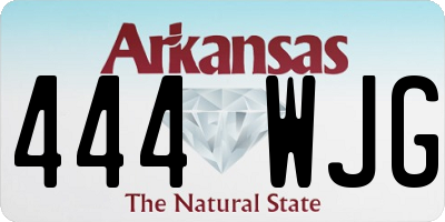 AR license plate 444WJG