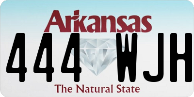 AR license plate 444WJH