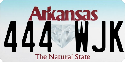 AR license plate 444WJK