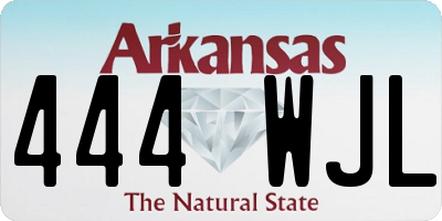 AR license plate 444WJL