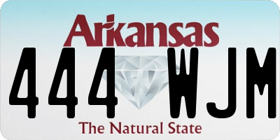 AR license plate 444WJM