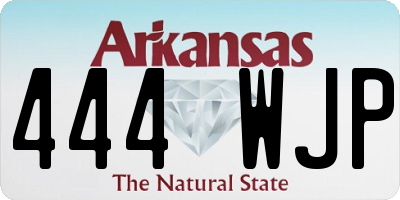 AR license plate 444WJP