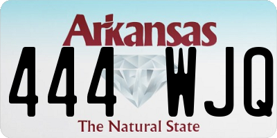 AR license plate 444WJQ