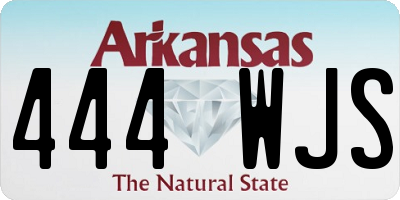 AR license plate 444WJS