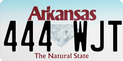 AR license plate 444WJT