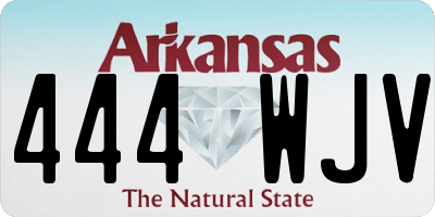 AR license plate 444WJV