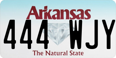 AR license plate 444WJY