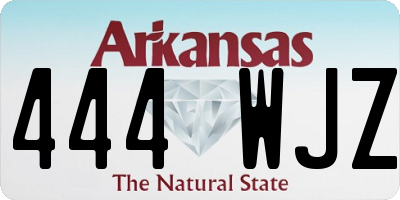 AR license plate 444WJZ