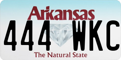 AR license plate 444WKC