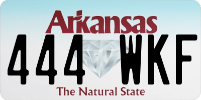 AR license plate 444WKF