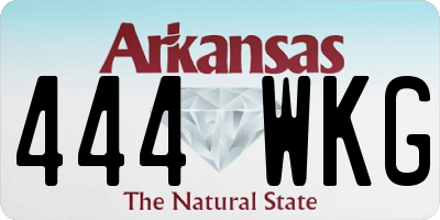 AR license plate 444WKG