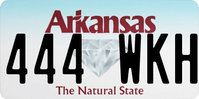 AR license plate 444WKH