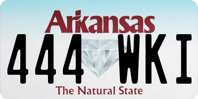 AR license plate 444WKI