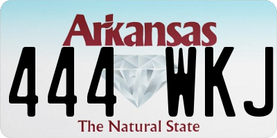 AR license plate 444WKJ