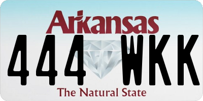 AR license plate 444WKK