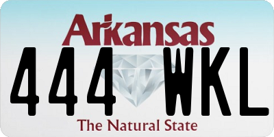 AR license plate 444WKL