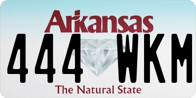 AR license plate 444WKM