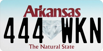 AR license plate 444WKN