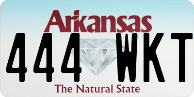 AR license plate 444WKT